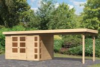 Woodfeeling | Tuinhuis Kerko 4 met Overkapping 2,8 | Onbehandeld