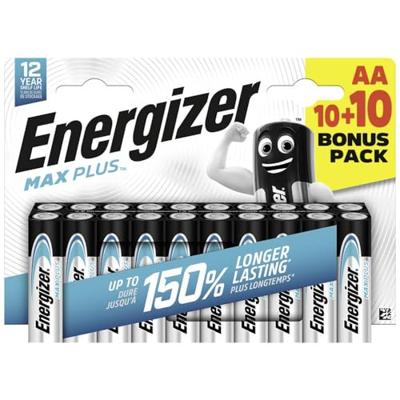 Energizer Max Plus Mignon (AA) batterij alkaline mangaan 1,5 V 20 st.