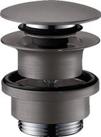 hansgrohe Afvoergarnituur Push-Open voor wastafel en bidetmixer geborsteld zwart chroom