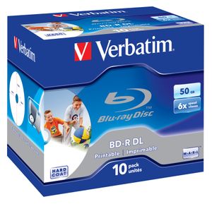 Verbatim 43736 Blu-ray BD-R DL disc 50 GB 10 stuk(s) Jewelcase Bedrukbaar