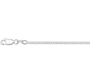 Ketting Gourmetschakel zilver 2,2 mm 50 cm