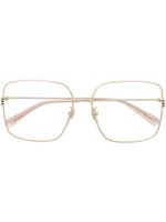 Gucci Eyewear lunettes de vue à monture oversize - Or