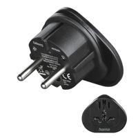 Hama universele reisstekker Europa (Zwart)