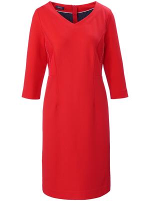 Jurk 3/4-mouwen en V-hals Van Basler rood Jurk 3/4-mouwen en V-hals Van Basler rood