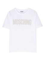 Moschino Kids t-shirt à logo brodé - Blanc