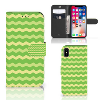 Apple iPhone X | Xs Telefoon Hoesje Waves Green