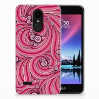 LG K4 (2017) Hoesje maken Swirl Pink