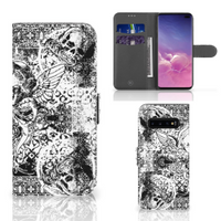 Telefoonhoesje met Naam Samsung Galaxy S10 Plus Skulls Angel