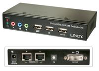 LINDY 39377 KVM-extender DVI 1920 x 1200 Pixel - thumbnail