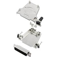 TRU COMPONENTS TCDTZF25HDP44K 7708476 D-sub male connectorset 180 ° Aantal polen: 44 Soldeerkelk 1 stuk(s)