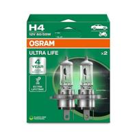 OSRAM ULTRA LIFE, H4, halogeenkoplampen, Hangende vouwdoos (2 lampen)