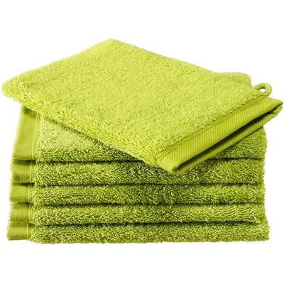 De Witte Lietaer Washandjes Contessa 16 X 22 Cm Lime 6 Stuks