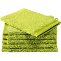 De Witte Lietaer Washandjes Contessa 16 X 22 Cm Lime 6 Stuks