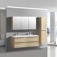 Differnz Reno badmeubelset met spiegelkast 120cm eiken