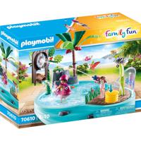 PLAYMOBIL Family Fun Zwembad met Watersplash 70610