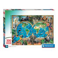 Clementoni Legpuzzel Super Color The Wonderful Animal World, 300st. - thumbnail