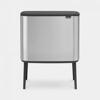 Brabantia Bo Touch prullenbak - mat grijs - 11 + 23 L - thumbnail