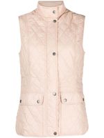 Barbour gilet matelassé à boutonnière - Rose