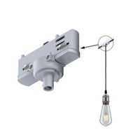 Paulmann 91385 PAULMANN 230V-railsysteemcomponenten Pendelophanging ProRail3 Zilver - thumbnail