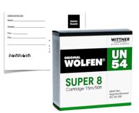 original WOLFEN B + W negatieve film SUPER 8 ISO 64-200 met ontwikkeling + scan