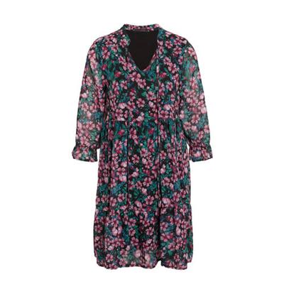 LOLALIZA gebloemde jurk roze