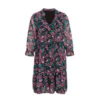 LOLALIZA gebloemde jurk roze