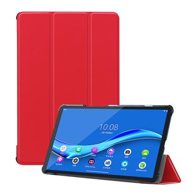 3-Vouw sleepcover hoes - Lenovo Tab M10 FHD Plus (x606F) - Rood 3-Vouw sleepcover hoes - Lenovo Tab M10 FHD Plus (x606F) - Rood