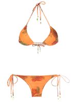 Amir Slama bikini à fleurs - Orange