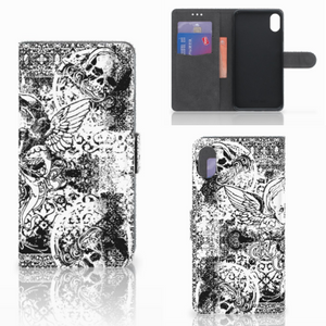 Telefoonhoesje met Naam Apple iPhone Xs Max Skulls Angel