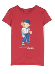 Ralph Lauren Kids t-shirt en coton à logo imprimé - Rouge