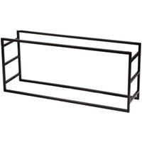 Urban Living Haardhout/houtblokken opslag rek - metaal - 100 x 25 x 40 cm   -