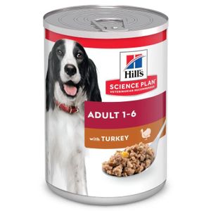 Hill&apos;s Science Plan Hond Adult Natvoer Kalkoen 12 x 370g blik