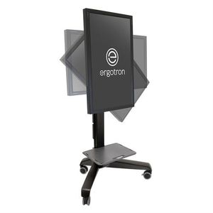 Ergotron 24-191-085 Neo-Flex Mobile MediaCenter VHD TV-wagen Constant Force-technologie, In hoogte verstelbaar 94,0 cm (37) - 139,7 cm (55) Kantelbaar,