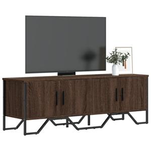 Tv-meubel 122x34x41 cm bewerkt hout bruin eikenkleurig