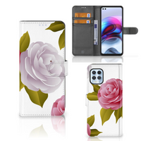 Motorola Moto G100 Hoesje Roses - thumbnail