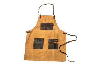 Traeger | BBQ Schort Bruin |Canvas en Leer