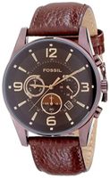 Horlogeband Fossil FS4386 Leder Bruin 24mm - thumbnail