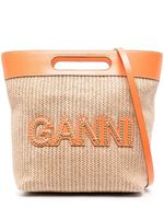 GANNI petit sac cabas Kraft - Orange