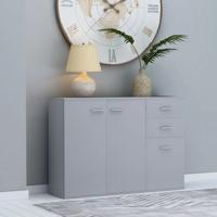 vidaXL Dressoir 105x30x75 cm spaanplaat grijs