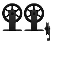 GPF0503.61 schuifdeurhanger set Suuri zwart t.b.v. extra deur