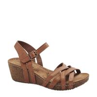 5th Avenue leren sleehakken cognac