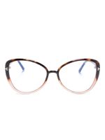 TOM FORD Eyewear lunettes de soleil à monture papillon - Marron