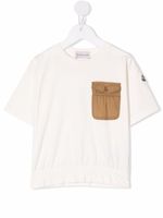 Moncler Enfant t-shirt à poche poitrine - Blanc - thumbnail