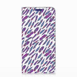 Samsung Galaxy S10e Hoesje met Magneet Feathers Color