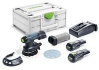 Festool ETSC 125 3,0 I-Plus | Accu-Excenterschuurmachine | 18V | Incl. 2 x 3.0 accu + snellader - 577694