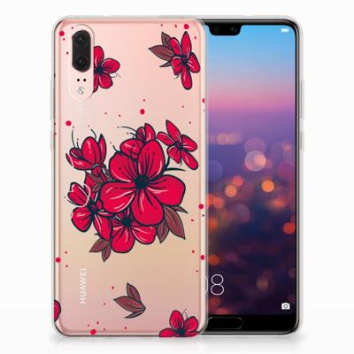 Huawei P20 TPU Case Blossom Red
