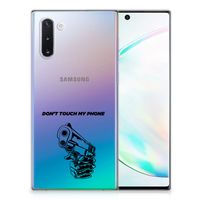 Samsung Galaxy Note 10 Silicone-hoesje Gun Don't Touch My Phone