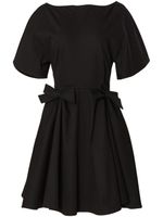 Carolina Herrera robe à détail de nœud - Noir