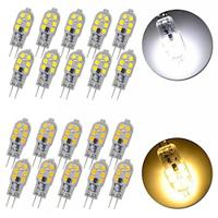 10/20pcs mini g4 led lamp 2w ampul led lamp ac dc12v ac 220v maïs lichten vervangen halogeen spotlight kroonluchter halogeenlamp Lightinthebox - thumbnail