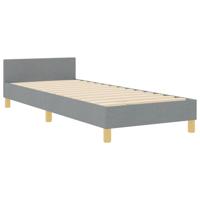 vidaXL Bedframe stof lichtgrijs 80x200 cm